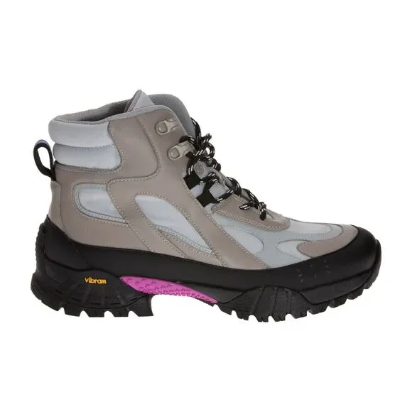 MCQ BY ALEXANDER MCQUEEN Grow Up Lace Up Boots Light Gray Size 12 US 45 440106